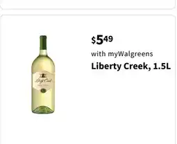 Walgreens Liberty Creek, 1.5L offer