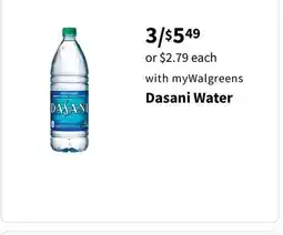 Walgreens Dasani Water offer