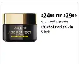 Walgreens L' Oréal Paris Skin Care offer
