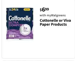 Walgreens Cottonelle or Viva Paper Products offer