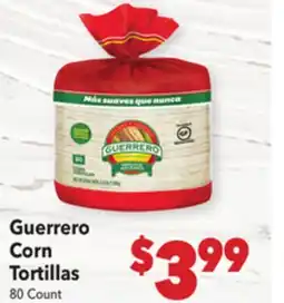 Vallarta Supermarkets Guerrero Corn Tortillas offer