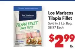 Vallarta Supermarkets Los Mariscos Tilapia Fillet offer