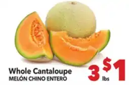 Vallarta Supermarkets Whole Cantaloupe / MELÓN CHINO ENTERO offer