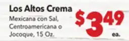 Vallarta Supermarkets Los Altos Crema offer