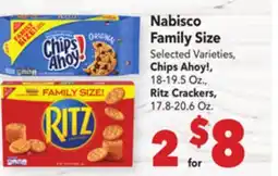 Vallarta Supermarkets Nabisco Family Size offer