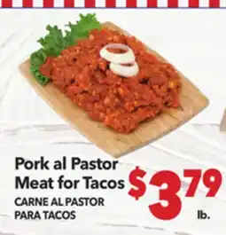 Vallarta Supermarkets Pork al Pastor Meat for Tacos / CARNE AL PASTOR PARA TACOS offer