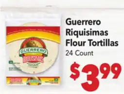 Vallarta Supermarkets Guerrero Riquisimas Flour Tortillas offer