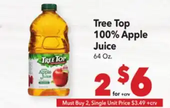 Vallarta Supermarkets Tree Top 100% Apple Juice offer