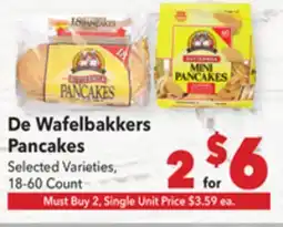Vallarta Supermarkets De Wafelbakkers Pancakes offer