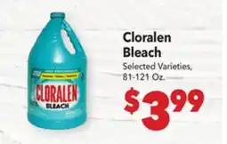 Vallarta Supermarkets Cloralen Bleach offer