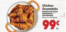 Vallarta Supermarkets Chicken Drumsticks / PIERNITAS DE POLLO PREPARADAS Y SIN PREPARAR offer