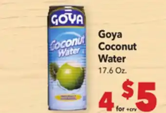 Vallarta Supermarkets Goya Coconut Water offer