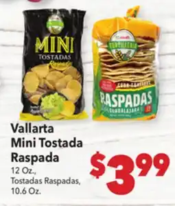 Vallarta Supermarkets Vallarta Mini Tostada Raspada offer
