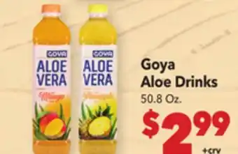 Vallarta Supermarkets Goya Aloe Drinks offer
