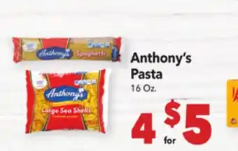 Vallarta Supermarkets Anthony's Pasta offer