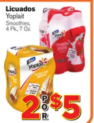 El Super Fresh Yoplait Smoothies offer