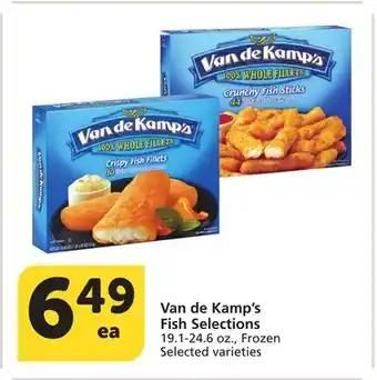 Albertsons Van de Kamp's Fish Selections offer