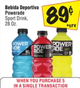 El Super Powerade Sport Drink offer