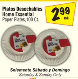 El Super Home Essential Paper Plates offer