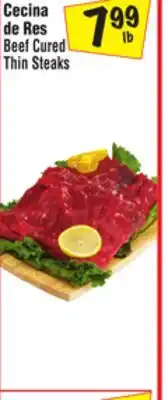 El Super Beef Cured Thin Steaks offer