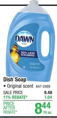 Menards Dawn Original Liquid Dish Soap - 70 oz offer