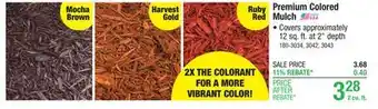 Menards Wood Ecology's Premium Ruby Red Mulch - 2.0 Cu. Ft offer