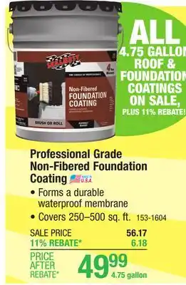 Menards SealBest Professional Grade Non-Fibered Foundation Coating - 4.75 gal offer