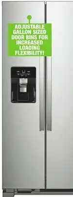 Menards Whirlpool 24.5 cu. ft. Fingerprint Resistant Stainless Steel Side-by-Side Refrigerator offer