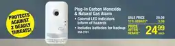 Menards Universal Security Plug-in Carbon Monoxide & Natural Gas Alarm offer