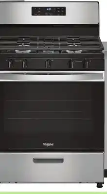 Menards Whirlpool 30 5.1 cu. ft. Stainless Steel Gas Range offer