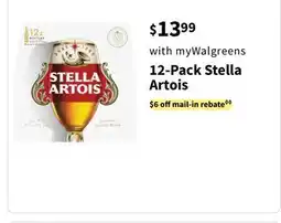 Walgreens 12-Pack Stella Artois offer