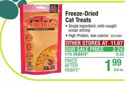 Menards PureBites Shrimp Freeze Dried Cat Treats - 6.5 oz offer