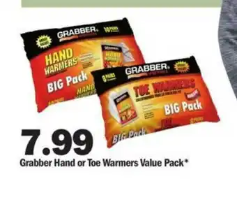 Meijer Grabber Hand Or Toe Warmers Value Pack offer