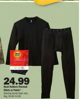 Meijer Heat Holders Thermal Shirts Or Pants offer