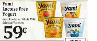 Rosauers Yami Lactose Free Yogurt offer