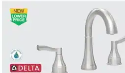 The Home Depot DELTA Faryn Brushed-Nickel Finish Bath Faucet offer