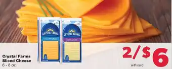 Family Fresh Market Crystal Farms Sliced Cheese offer