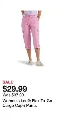 Kohl's Women's Lee Flex-To-Go Cargo Capri Pants offer