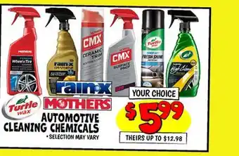 Ollie's AUTOMOTIVE CLEANING CHEMICALS offer