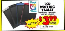 Ollie's 5.6 X 9 LCD WRITING TABLET offer