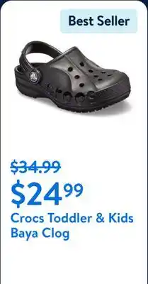 Walmart Crocs Toddler & Kids Baya Clog offer