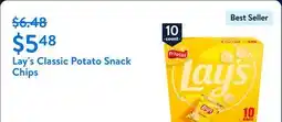 Walmart Lay's Classic Potato Snack Chips offer