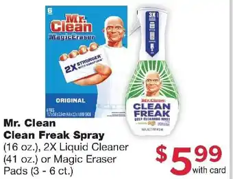 Family Fresh Market Mr. Clean Clean Freak Spray offer
