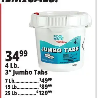 Ocean State Job Lot Pool Mate 3 Jumbo Chlorine Tabs 4 lbs offer