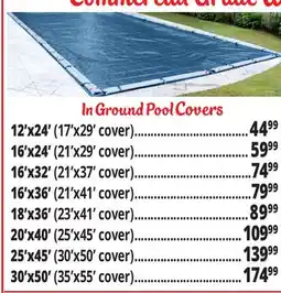 Ocean State Job Lot In Ground Pool Covers offer