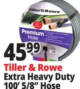 Ocean State Job Lot Tiller & Rowe Premium Extra Heavy-Duty 5/8 Garden Hose 100' offer