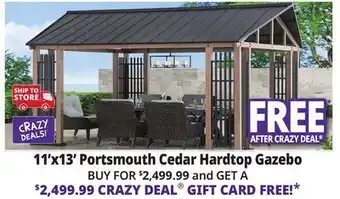 Ocean State Job Lot Portsmouth 11' x 13' Hardtop Gazebo offer