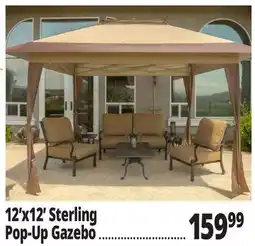 Ocean State Job Lot Sterling 12' x 12' Instant Pop-Up Gazebo offer