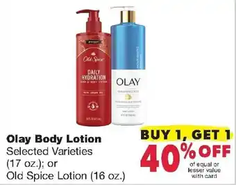 Family Fresh Market Olay Body Lotion offer