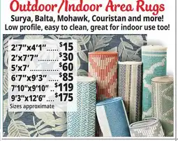 Ocean State Job Lot Outdoor/Indoor Area Rugs offer